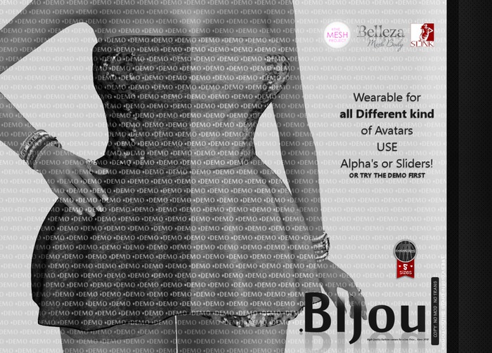 .Bijou || LaLUXE . DEMO! ... for: Regular, all kind of Mesh Ava's !!!