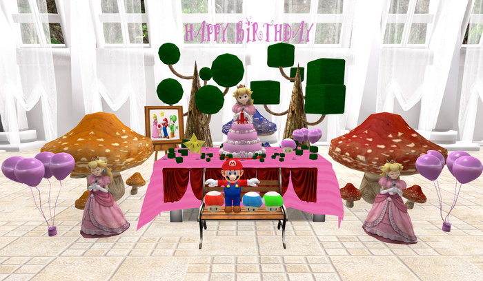 Kit For Birthday Party - Theme Princess Doll - Box