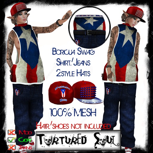 *{TS}* Womens Boricua Swag Outfit