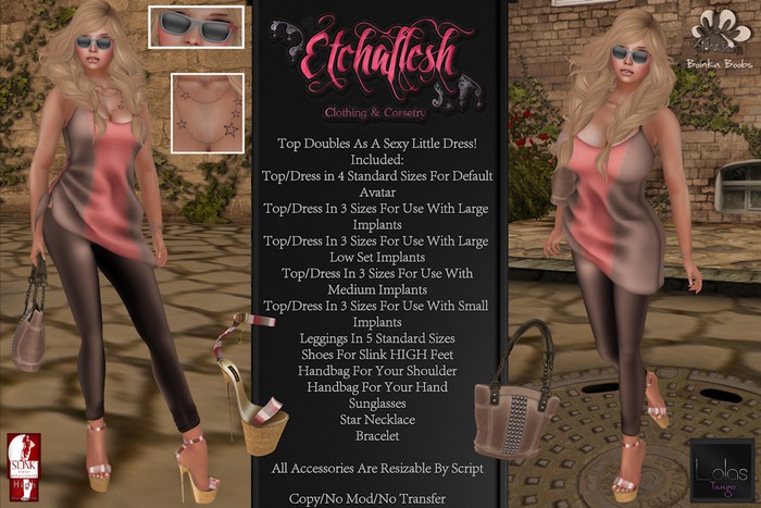 [Etchaflesh] Sunset Spring Fling Outfit W/ Slink High Shoes