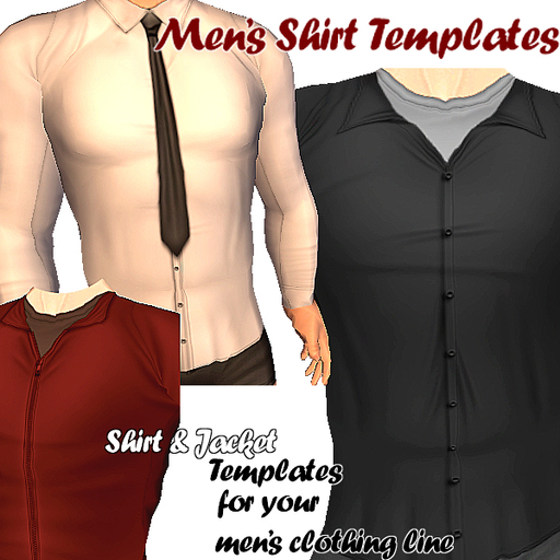 Unlikely Men's Shirt & Jacket Full Perm PSD Kit