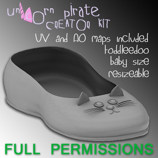 :UP: Cat Ballet Flats (Full Permissions Kit)