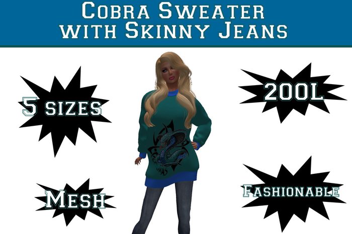 Cobra's Locker - Mesh Sweater Set