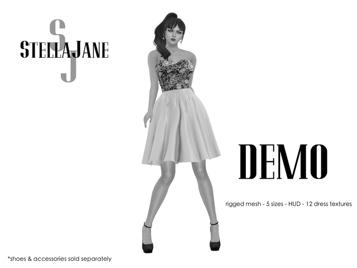 Stella Jane Strapless Dress (DEMO)