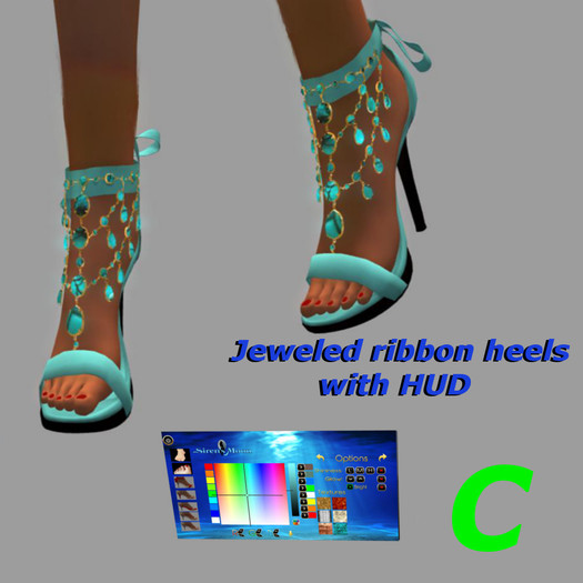 (SM)_Jeweled Ribbon Heels