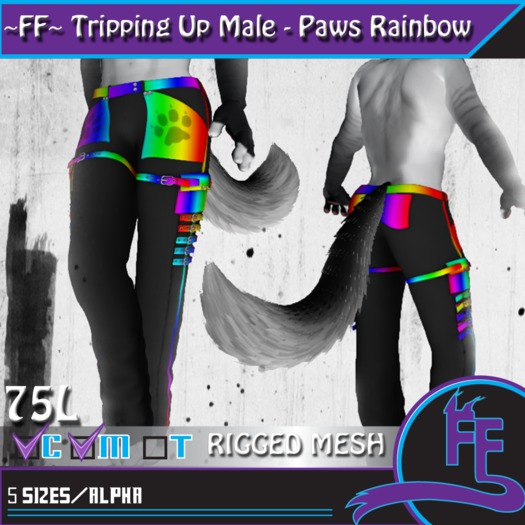 ~FF~ Tripping Up Male - Paw Rainbow