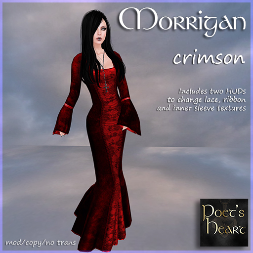 Poet's Heart - Morrigan - Crimson