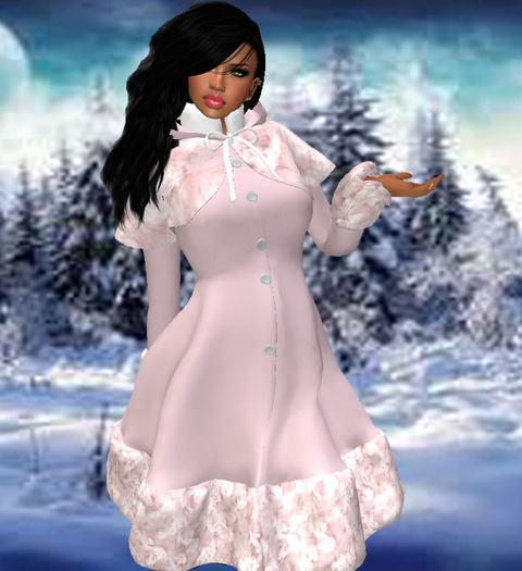 Winter Collect Baby Pink Wool Coat