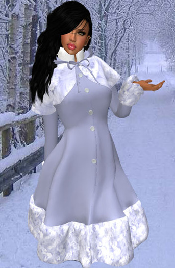 Winter Collect Periwinkle Wool Coat