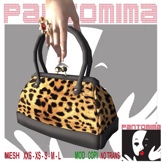 Pantomima - purse leopard black