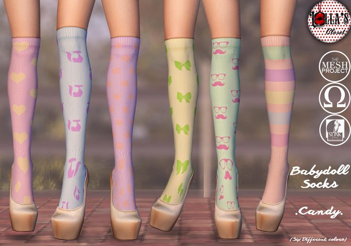:LoLla's: Closet Babydoll Socks {Candy}