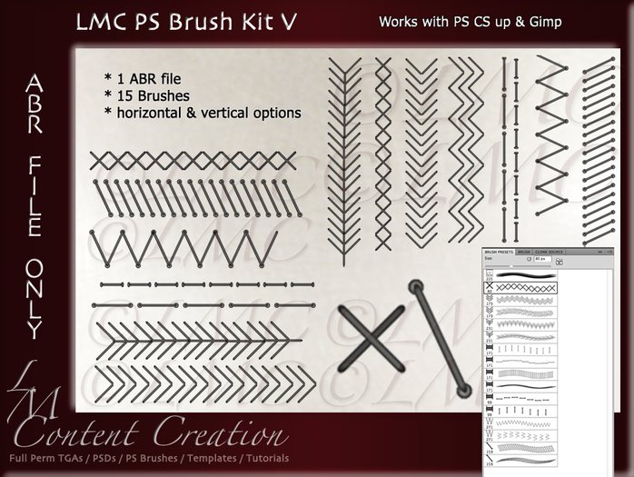 LMC PS Brush Kit V - Stitches