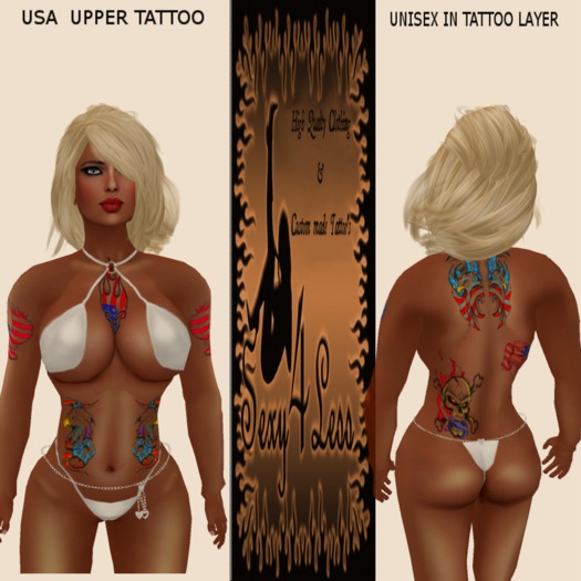 S4L UNISEX USA UPPER TATTOO