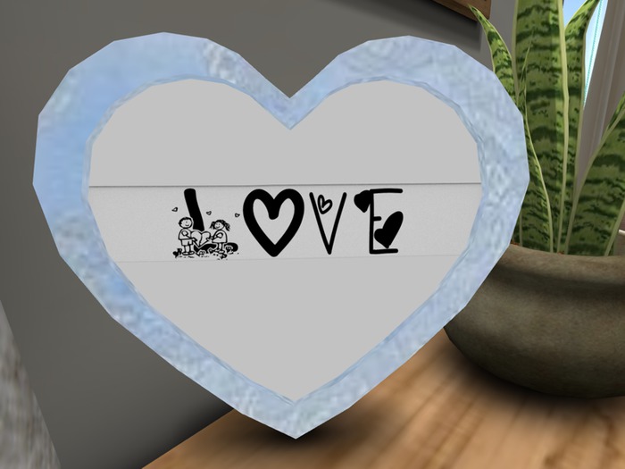 Heart Photo Frame Mesh Mesh Frosted 