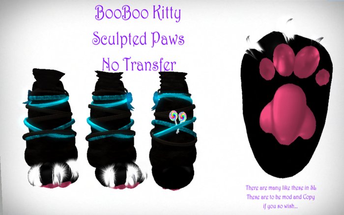 BooBoo Kitty Feet Blue 