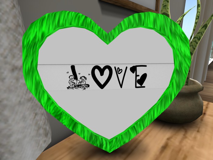 Heart Photo Frame Mesh Gras 