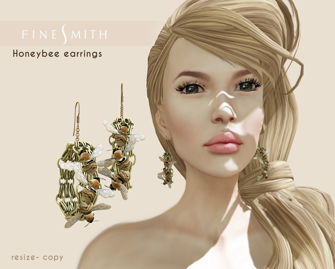 F I N E S M I T H - Honeybee earrings