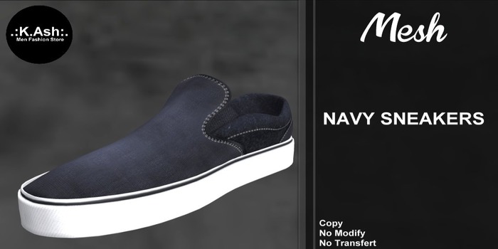 . : K-Ash : . Box DEMO Navy Sneackers