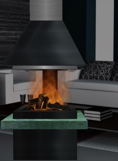 Fireplace with Hood