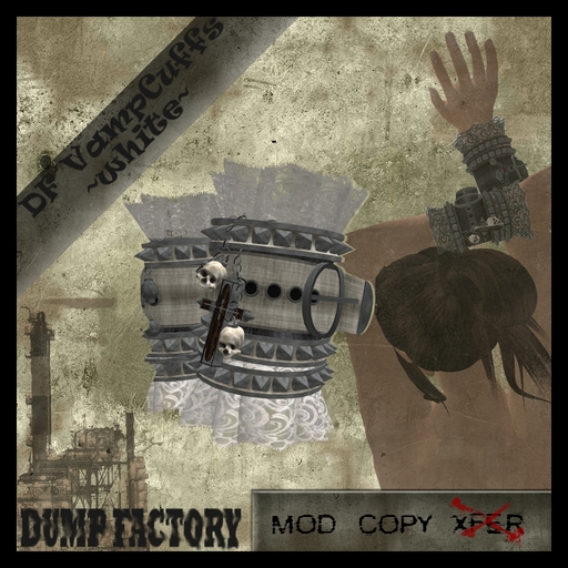 DF VampCuffs ~white bracelets~ by "DUMP FACTORY"