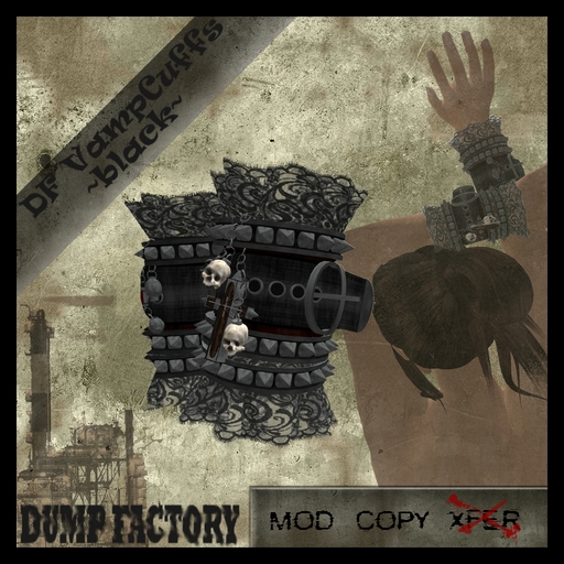 DF VampCuffs ~black bracelets~ by "DUMP FACTORY"