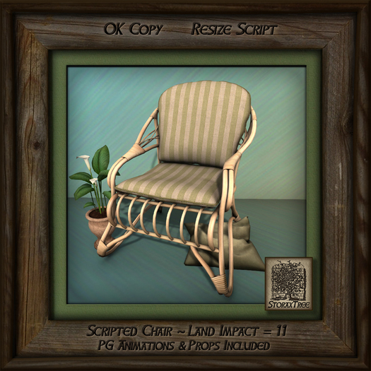 Tropics Blonde Patio Chair Left Bi