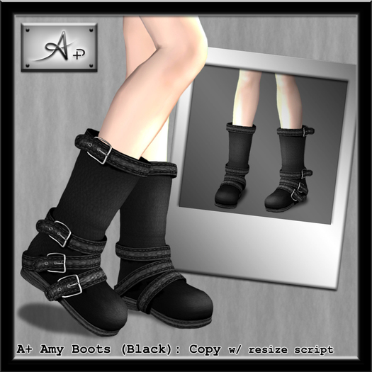 A+ Amy Boots Black