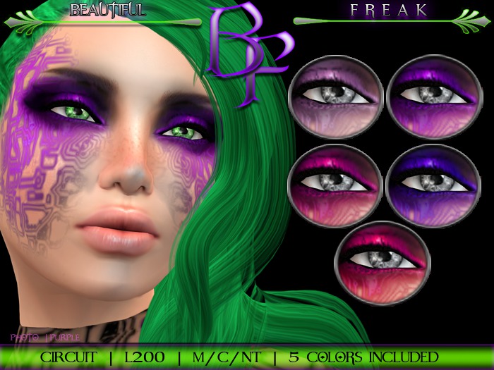 Beautiful Freak: Circuit eye makeup