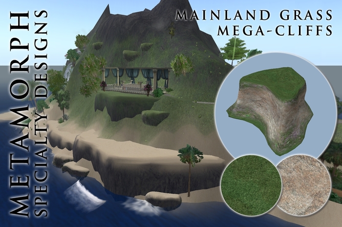 Metamorph Mega-Cliff - Mainland Grass 25x25