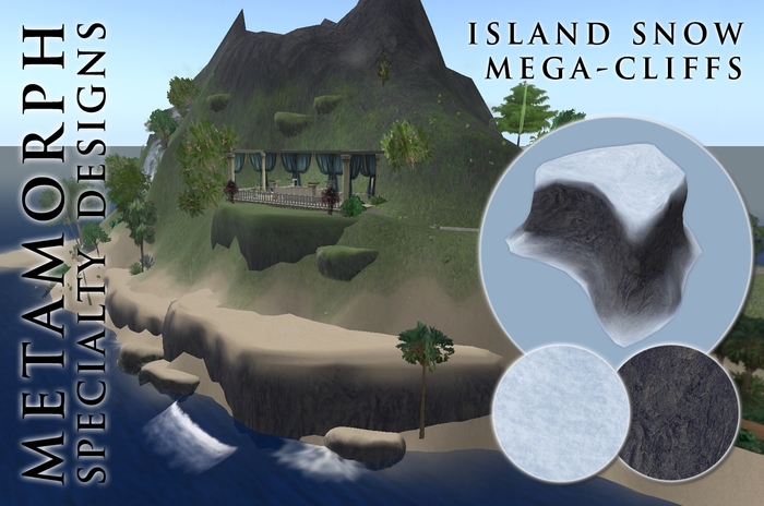 Metamorph Mega-Cliff - Island Snow 25x25
