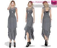 MI960369 MI French Courtship Slip Dress Grey