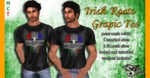 {Ms. B. Designs} Mens Irish Roots Graphic Tee 