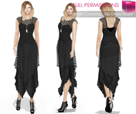 MI960369 MI French Courtship Slip Dress Black