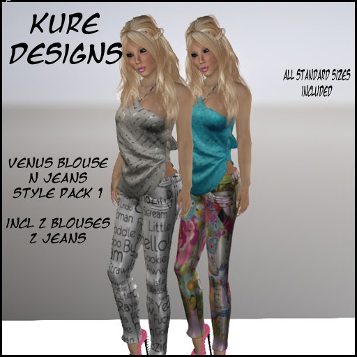 Venus blouse n jeans style pack 1