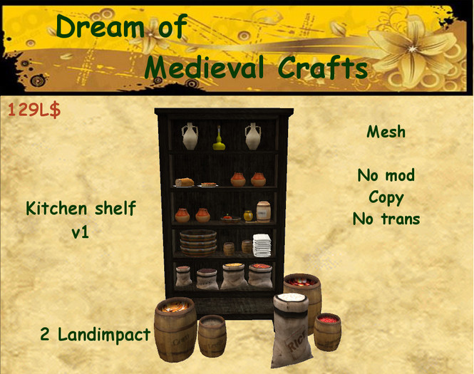 ((*DMC*)) Kitchen shelf v1 