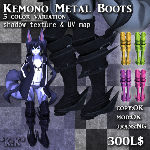 *K:K* Kemono Metal Boots