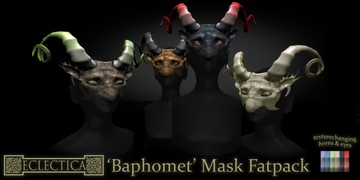 Eclectica 'Baphomet' Mask-Golden Brown