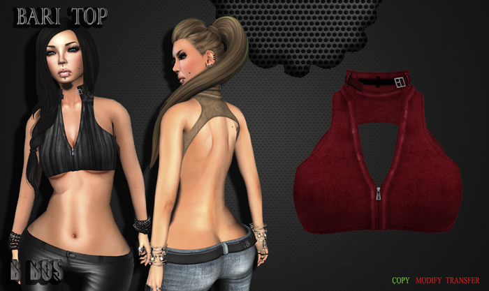 B BOS -Bari Top-Leather Red-