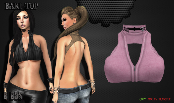 B BOS -Bari Top-Leather Pink-