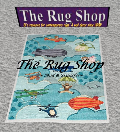 Children's 5x5 mesh, I can fly 10, Nursery Rug