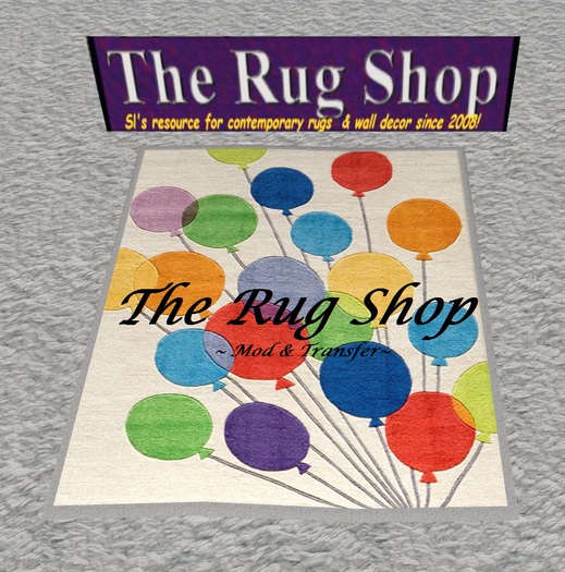 Children's 5x5 mesh, ballons 1, Nursery Rug