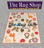 Children's 5x5 mesh, animal play time 5, Nursery Rug