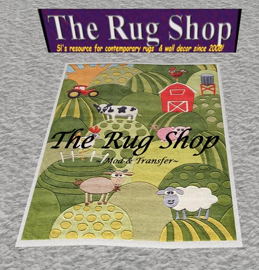 Children's 5x5 mesh, e-i-ei-o 7, Nursery Rug