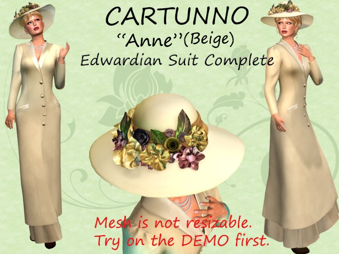 Beige Anne Edwardian Suit 