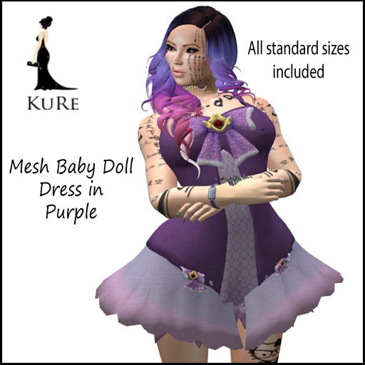 BabyDoll Dress Purple box