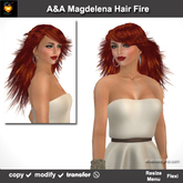 A&A Magdelena Hair Fire (Special Color). Long womens carefree hairstyle. Promo!