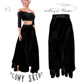 ::TY:: Long Flowy Skirt V1 all blk