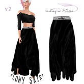 ::TY:: Long Flowy Skirt v2 glitter belt