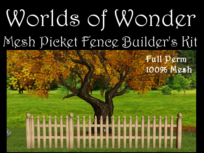 WoW Mesh Picket Fence Builder's Kit