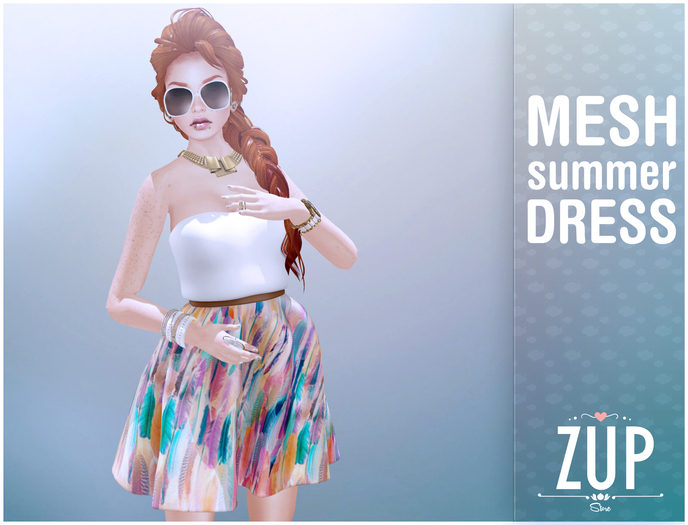 ::Zup:: Mesh Summer Dress Tropical 01 DEMO